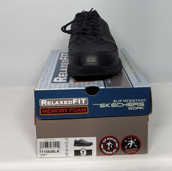 NEW Skechers Mens Nampa Health Care & Food Service Sz 8 black - Picture 4 of 4